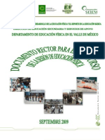 Documento Rector DEFVM. 2009-2010.