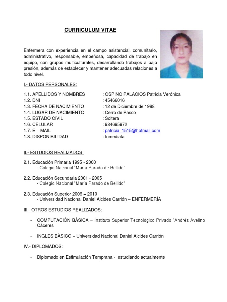 How to write a curriculum vitae picture