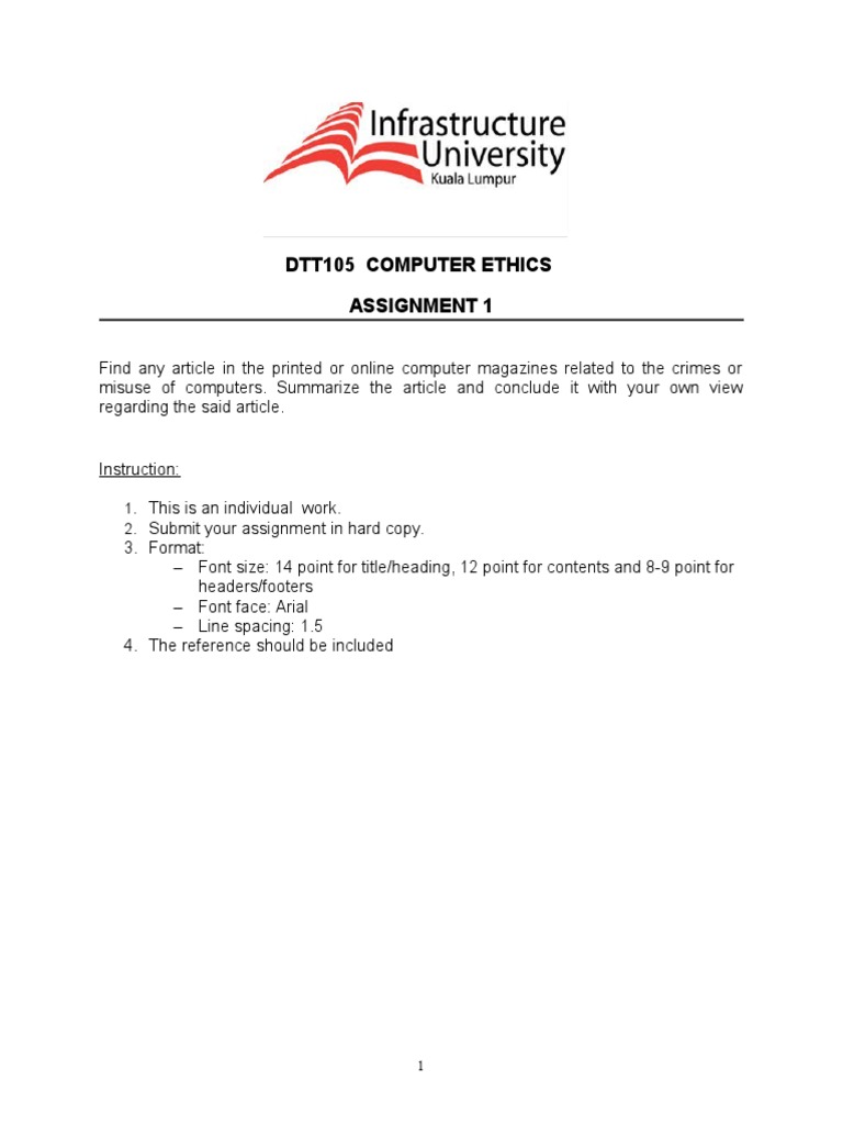 Computer Crimes Article Summary Assignment | PDF | Computers