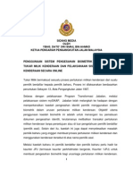 Contoh Format Surat Rayuan Saman