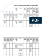 Comunicación - 3er Grado - Distribucion de Sesiones Por Competencias