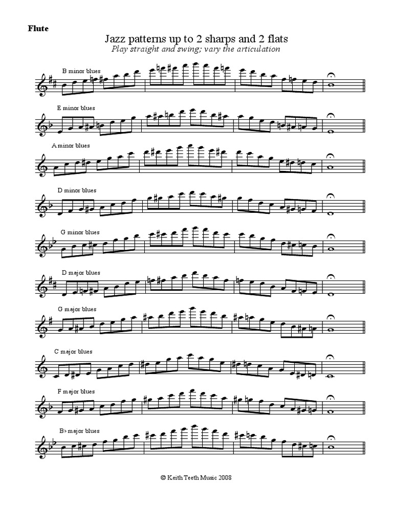 Flute Jazz Scales 1