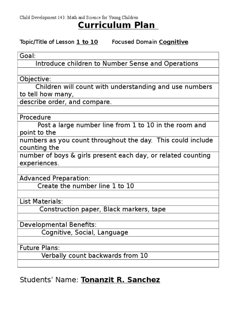 Early Math Skills for Kids | PDF