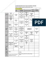 Time Table 2nd Year