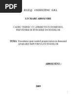 Lucrare Nota Control - Cadru Tehnic PSI