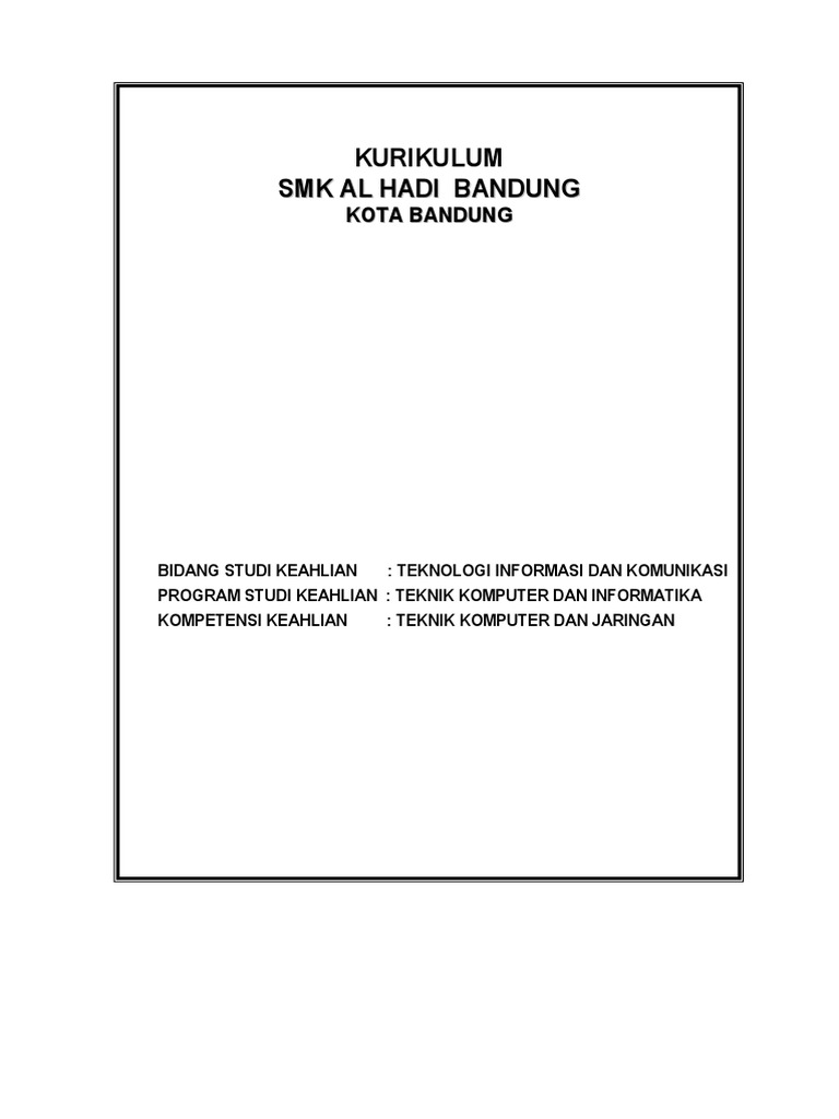 KTSP TKJ Smk Alhadi 2013 2014
