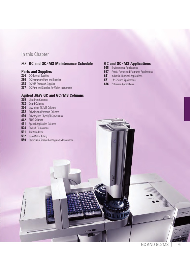 Agilent GC Columns | PDF | Gas Chromatography | Gas Chromatography–Mass ...