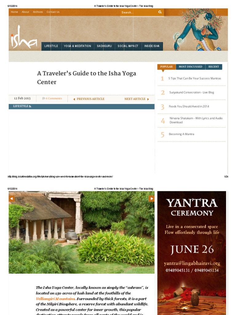 Isha yoga center case study image