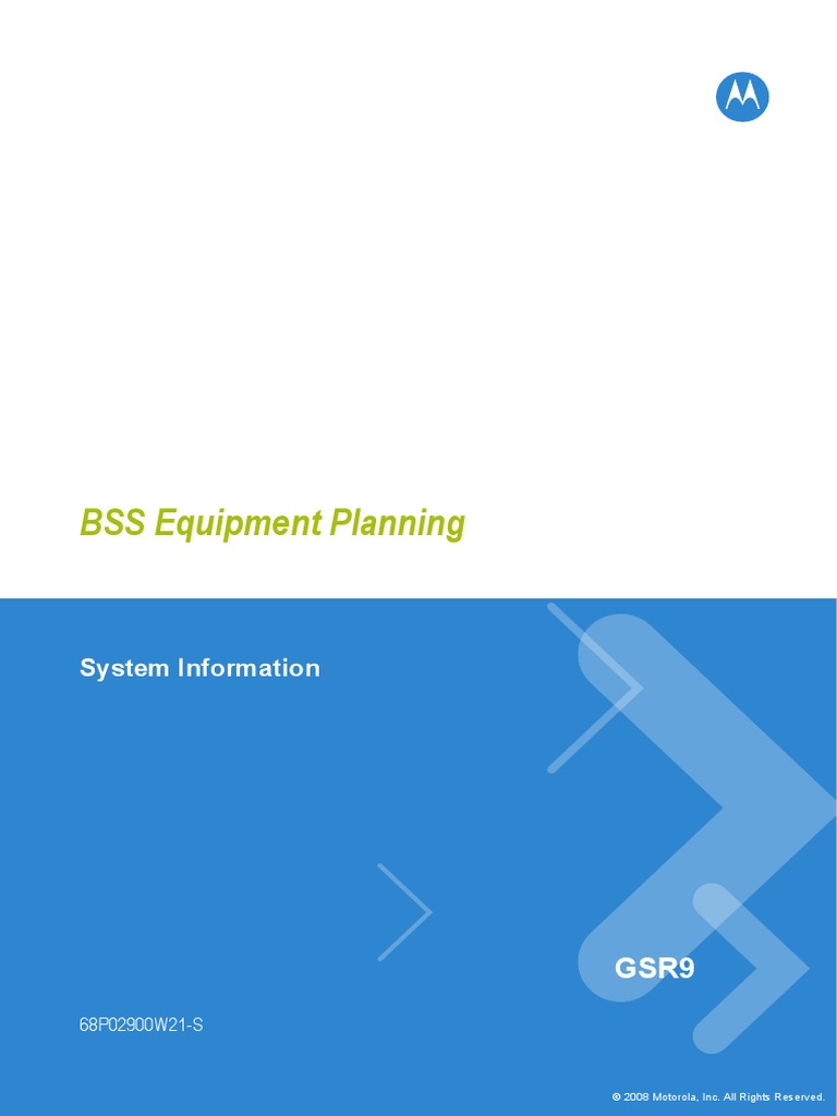 BSC Equipment Planning | PDF