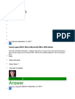 Answer: Cannot Open DOCX. Files in Microsoft Office 2010 Starter