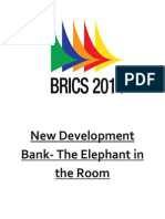 New Development Bank - The Elephant in The Room.