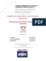 Study On Automatic Temperature Control in Vacuum Brazing Furnace Using PLC