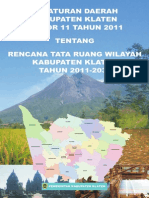 Perda 11 Tahun 2011 RTRW Klaten