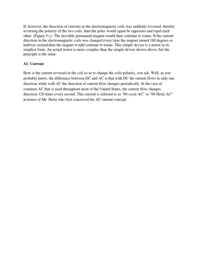 AC Current | PDF | Science & Mathematics