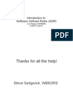 Introduction To Software Defined Radio (SDR) : Lior Elazary (KK6BWA) CVARC 4/18/13