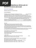 Download CONTOH PROPOSAL PENGAJUAN BANTUAN DANAdocx by Satriani Syafaruddin SN234665723 doc pdf