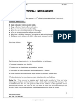 Artificial Intelligence Unit 1 Introduction and Intelligent Agents