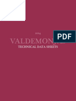 Valdemonjas 2014 Technical Data Sheets