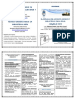 Programa III Jornadas de Amb