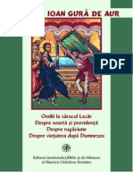 Sf. Ioan Gura de Aur- Omilii la dreptul Lazar; Despre rugaciune, soarta, providenta
