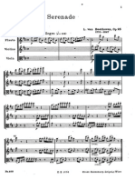 Beethoven Serenade for Flute Violin Viola Op25- Score