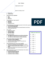 Quiz 4 - Solutions: Transfer Your Answers Here