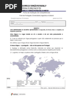 Teste Diversidade Linguística
