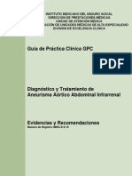 GPC DX y TX - Aneurisma Aortico Abdominal Infrarenal