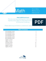Secondary Math PASS (2009 Revisions)