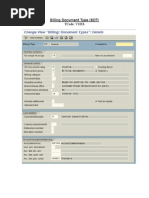 Billing Document Type (BDT) Tcode: Vofa