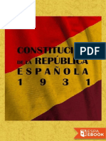 Constitucion de La Republica Espanola 1931 - Las Cortes Constituyentes