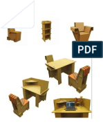 Cardboard And Paper Mache Furniture Presentation Paper Adhesive