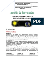 Boletin de Prevencion Proteccion Nº3 Solar Radiacion Uv