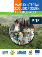 Plan de Manejo Integral de la Microcuenca Oquén, Guatemala.