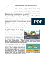 Ações de Mitigação Do Problemas de Mobilidade Urbana Adotadas em Fortaleza