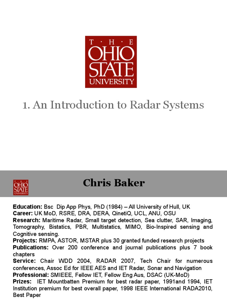 Introduction To Radar Systems 2014 PDF Radar Radio