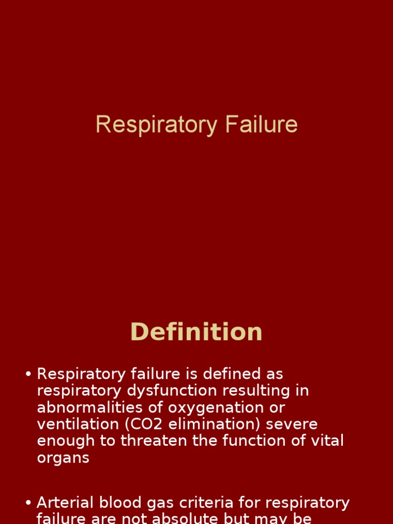 Types of Respiratory Failure Explained | PDF | Hypoxia (Medical ...