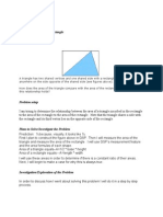 Area of Triangle Inside Rectangle is Half of Rectangle