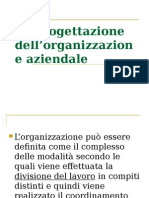 La Progettazione Dell'organizzazione Aziendale