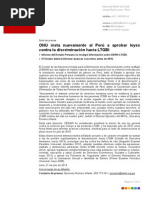 ONU insta nuevamente al Perú a aprobar leyes contra la discriminación hacia LTGBI