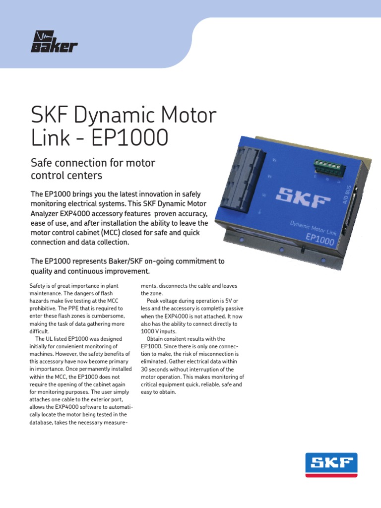 Baker EP1000 | PDF | Electrical Components | Electric Power