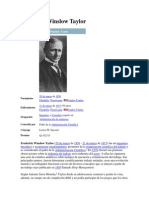 Teoria Del Contenido de Frederick Winslow Taylor