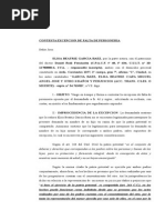 BAEZ - Contesta Excepción de Falta de Personería