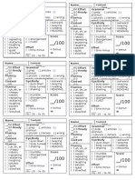 Speaking Presentation Sheet