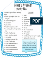 Supply List 2014-15