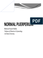 Normal Puerperium PDF