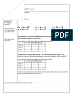 Day 3 Solving Systems Using Elimination