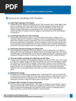 Air Handler Check List