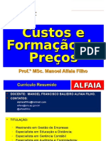 MBA Gestao de Projetos - Custo e Formaco de Precos