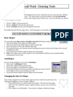 Microsoft Word Drawing Tools